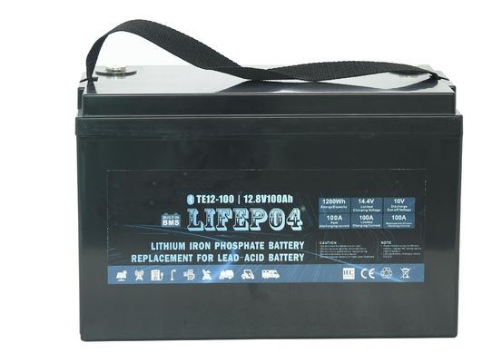 बैकअप पावर के लिए पोर्टेबल ABS 12v 100ah लिथियम Lifepo4 बैटरी