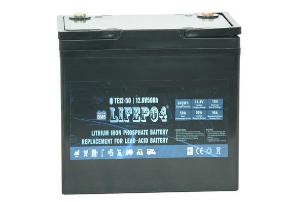 ABS पोर्टेबल बैकअप पावर लिथियम बैटरी Lifepo4 12v 50ah