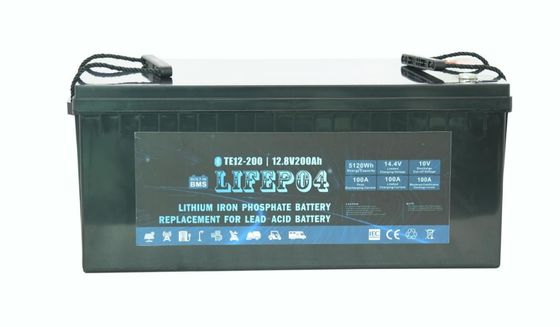 बैकअप पावर के लिए ABS 12V 200AH पोर्टेबल Lifepo4 बैटरी