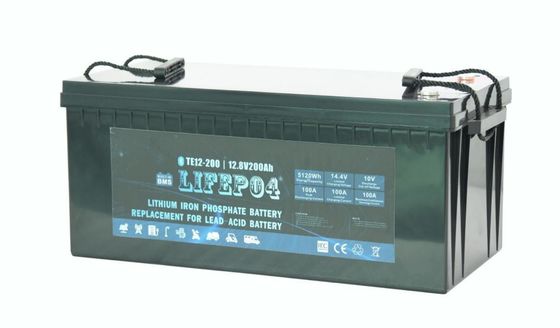 बैकअप पावर के लिए ABS 12V 200AH पोर्टेबल Lifepo4 बैटरी