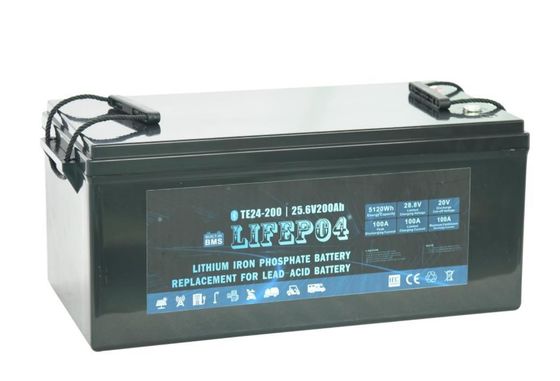 24V 120AH पोर्टेबल Lifepo4 बैटरी ABS Li Fe फॉस्फेट बैटरी